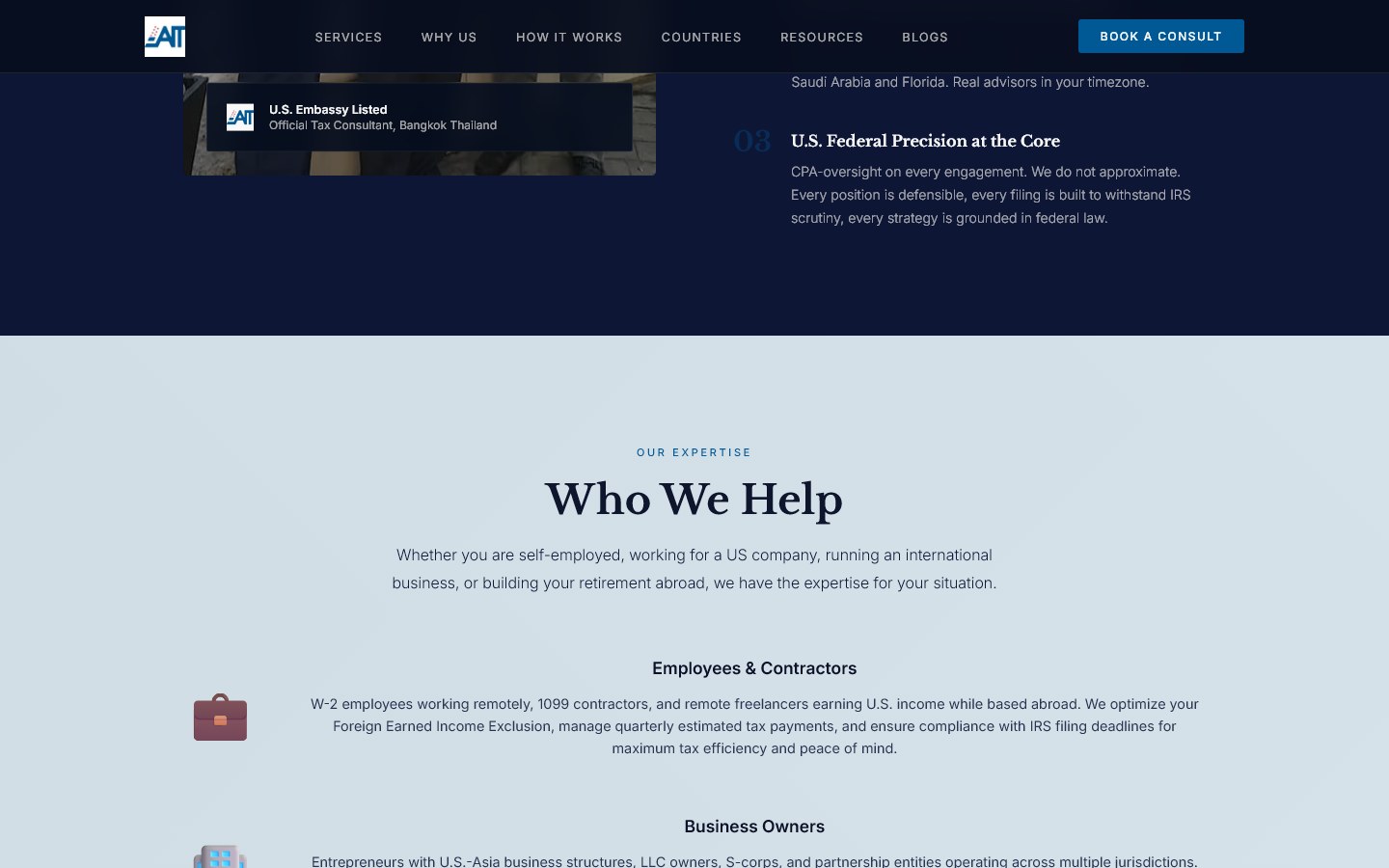 American International Tax Advisers — content