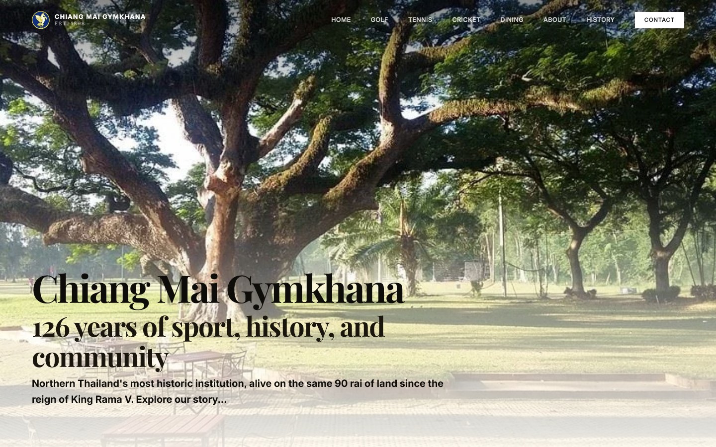Chiang Mai Gymkhana Club — hero