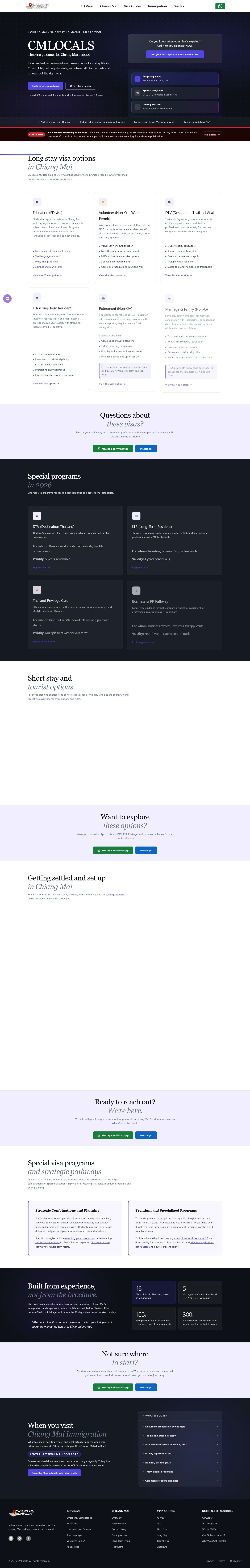 CM Locals — full website from hero to footer