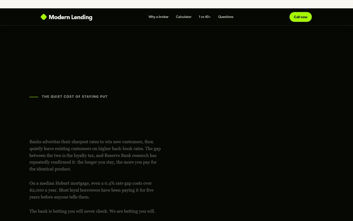 Modern Lending Variant 2 — content