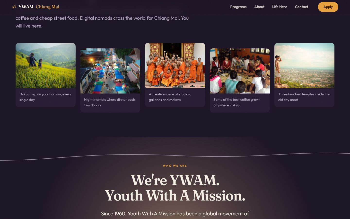 YWAM Chiang Mai variant 2 content